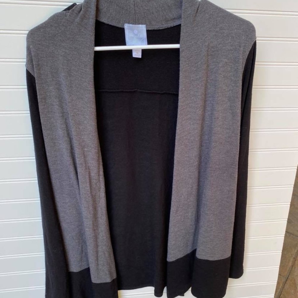 Sunday Open Front Long Sleeve Cardigan 1X